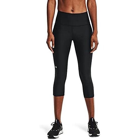 $16.99* | Under Armour Women's HeatGear Armour High-Waisted Pocketed Capris (Black) at Amazon