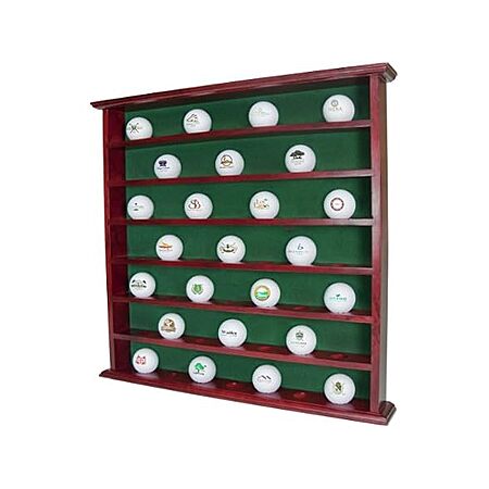 $19.99 | Clubhouse Collection Mahogany Golf Ball Display Cabinet at Woot!