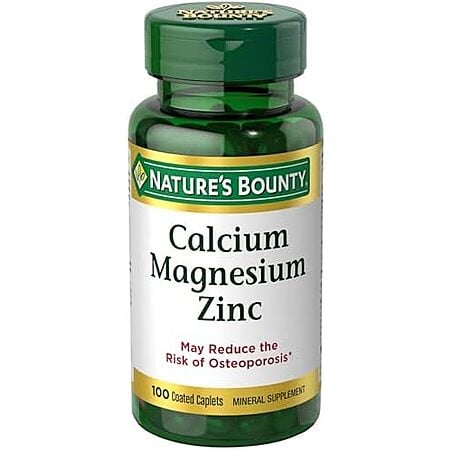 [SnS, AC] $4.65 | 2 × 100-Count Nature's Bounty Calcium Magnesium & Zinc Caplets ($2.32 each) at Amazon