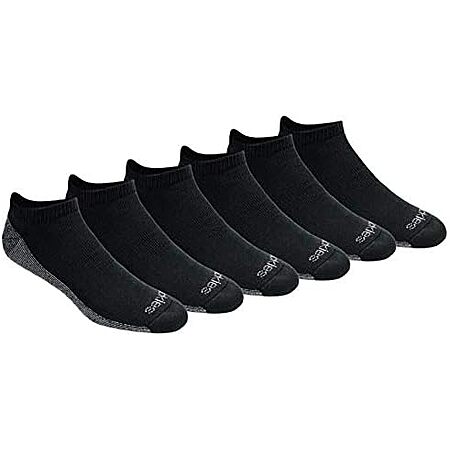 $8.99* | 6-Pk Dickies Men's Dri-Tech Moisture Control No Show Socks (Black) at Amazon