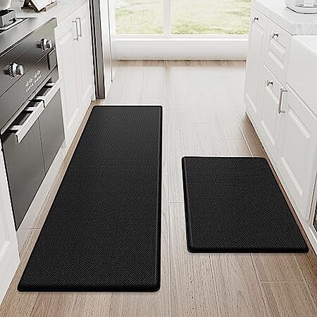 [Prime] $21.33* | 2-pc StepRite Cushioned Anti Fatigue Kitchen Mats (black) at Amazon