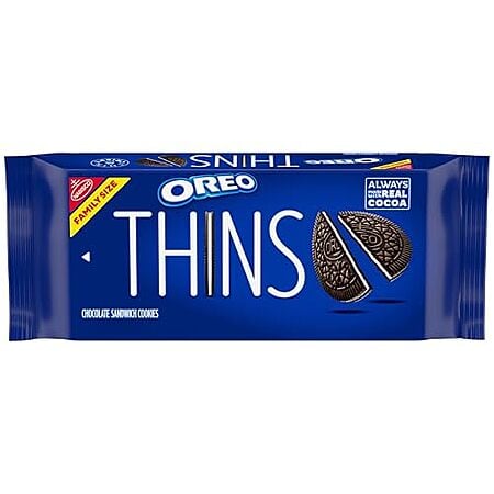 [SnS, AC] $6.01 | 2 × 11.78-Oz OREO Thins Chocolate Sandwich Cookies (Chocolate) ($3 each) at Amazon