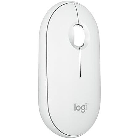 [AC] $14.99 | Logitech Pebble Mouse 2 M350s Slim Bluetooth Wireless Mouse, Tonal White at Amazon