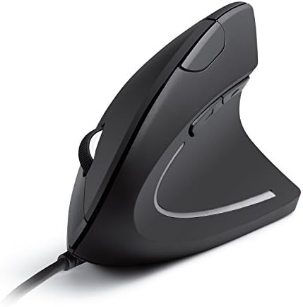 [Prime] $16.99* | Anker Wired Vertical Ergonomic 5-Button Optical Mouse (Black) at Amazon