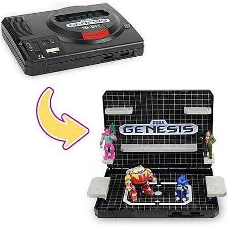 $20.80 | Console Heroes SEGA Genesis Supervillain Boss Bundle Display – Includes 4 Villain Figures + Cartridge Storage Tray at Amazon
