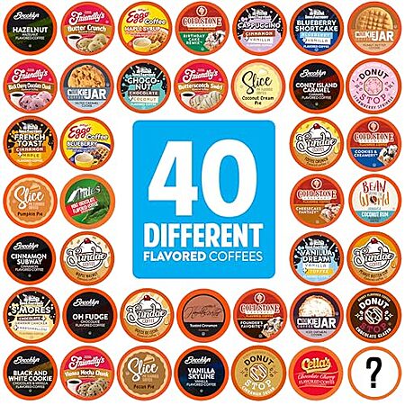 [SnS, AC] $12.85* | 40-Count Two Rivers Coffee Flavored K-Cup Coffee Pods Variety Pack at Amazon