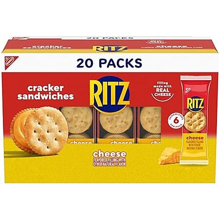 [SnS, AC] $4.23 | 20-Packs RITZ Sandwich Cracker Snack Packs (Cheese) at Amazon