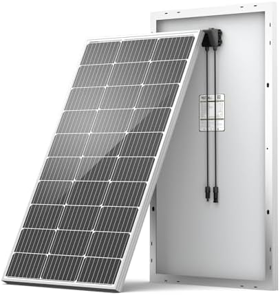 $44.99 | HQST 100W 12V Monocrystalline Solar Panel at Amazon