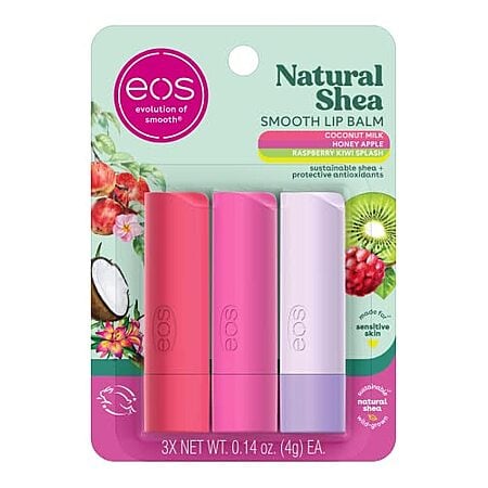 [SnS, AC] $4.99* | 2 × 3-Pack 0.14-Oz eos Natural Shea Smooth Lip Balm (3 flavors) ($2.50 each) at Amazon