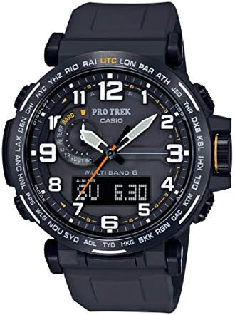 $252 | Casio Men's PRO Trek Stainless Steel Quartz Watch with Resin Strap, Black (Model: PRW-6600Y-1A9CR) at Amazon
