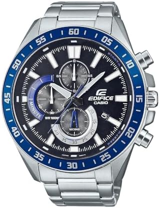 $72 | Casio Men's Quartz Sport Watch with Stainless Steel Strap, Silver-Tone, 22 (Model: EFV620D-1A2V), TBA at Amazon