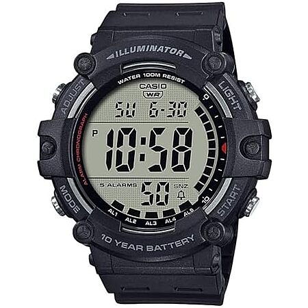 $23.97* | Casio Men's 51.2mm Illuminator AE1500WH Series Digital Watch (Extra Long Strap) at Amazon