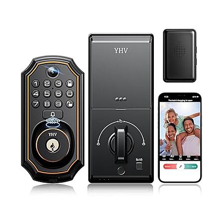 Huge 76% Off Smart Door Lock with Camera & Fingerprint!