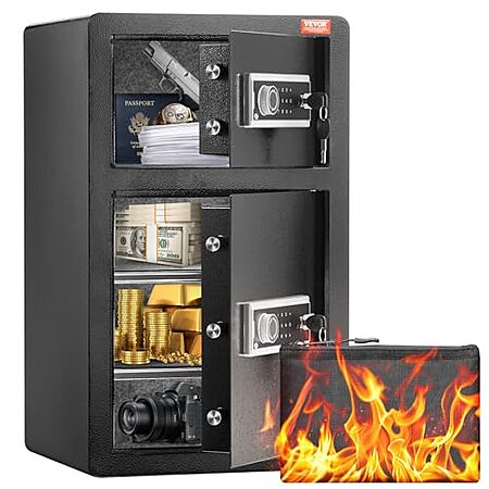 $88.92* | VEVOR 4.5 cu.ft Double Door Safe Box w/ Key Lock & Password at Amazon