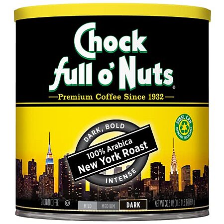[SnS] $10.69* | 30.5-Oz Chock Full o' Nuts New York Roast Ground Coffee (Dark Roast) at Amazon