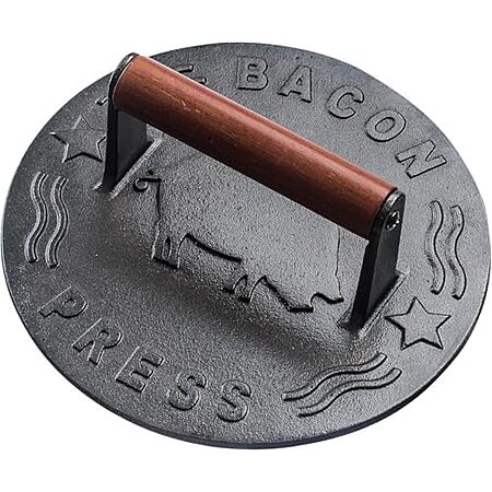 Bellemain Smash Burger Press, Grill Press, Bacon Press, Meat Press, 7 Inch | Food Grade Iron Cookware, Heavy Duty Cast Iron, 3Lbs, Equalizied Weight Distribution