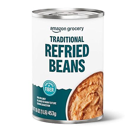 16-Oz Amazon Grocery Canned Traditional Refried Beans