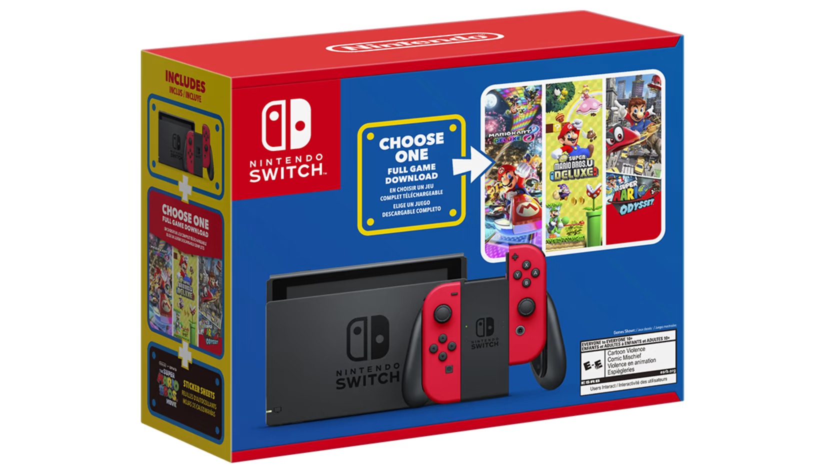 Nintendo Switch Mario Choose One Console Bundle $299 + Free Shipping