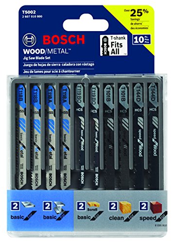 Bosch 10 Piece Assorted T Shank Jig Saw Blade Set Slickdeals Net