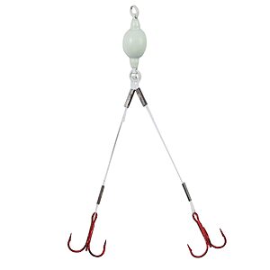 NORTHLAND TACKLE MINI Predator RIG (Weighted) Mono / 3 in / #10 HK / 1 Pack/GLO White $2.28