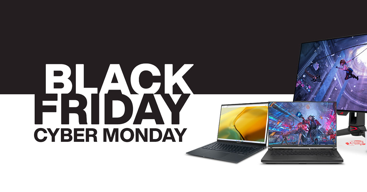 Black Friday Deals ASUS website Motherboards, cases, laptops
