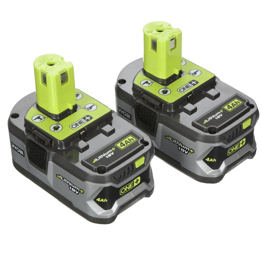 2 Pack Ryobi 18v One Lithium Ion 4 0ah Battery Pack Slickdeals Net
