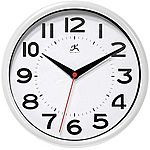 Infinity Instruments 9&quot; White Wall Clock - $5 @ Staples, FS for rewards members