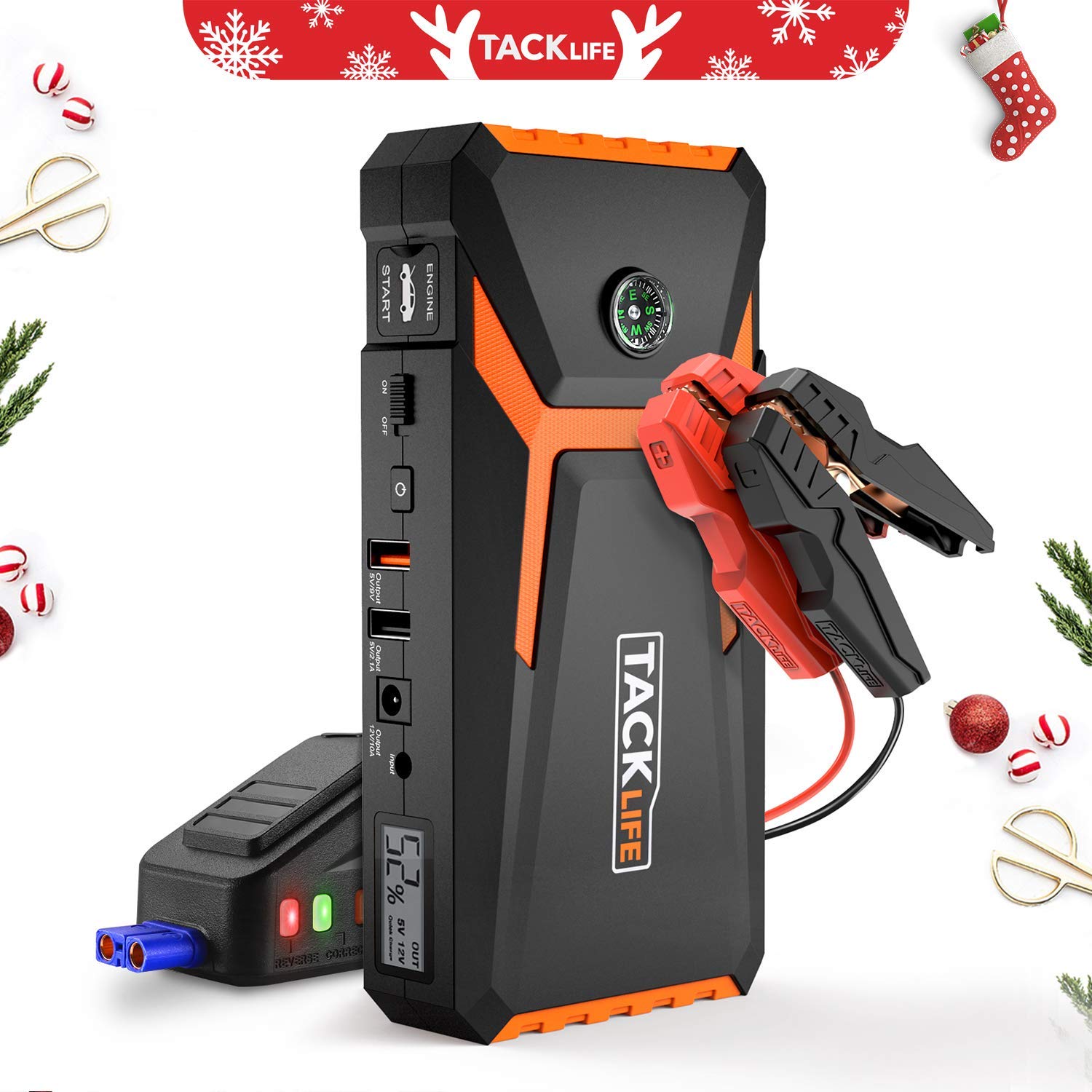 Tacklife T8 800a Peak 18000mah Lithium Car Jump Starter 48 99 Free Shipping