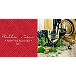 Bella Vino Red Wine Glasses (Pack of 2) Hand-Blown Premium Crystal Glass -- $8.93 fs at Amazon