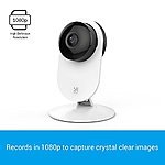 YI 1080p Home Camera, Indoor Wireless IP Security Surveillance System with Night Vision for Home / Office / Baby / Pet Monitor with iOS, Android App - Cloud Service $38.24