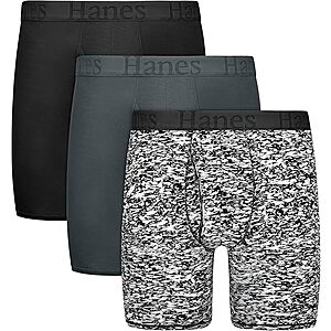 3-pk Hanes Men's SuperSoft Viscose from Bamboo Underwear