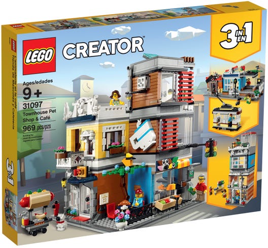 LEGO Creator 3-in-1 Townhouse Pet Shop &amp; Cafe 31097 Store Building Set YMMV $19