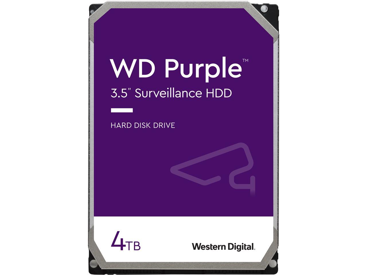 4TB WD Purple 3.5" 5400RPM SATA 6Gb/s Surveillance Internal Hard Drive $89 + Free Shipping at Newegg