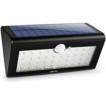 Albrillo Outdoor Solar Wall Lights 38 Led Solar Motion Sensor