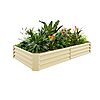 Prime Members: Land Guard Galvanized Raised Garden Bed (6'&times;3'&times;1', Cream Yellow, Lime Green) $20 + Free Shipping