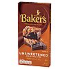 4oz. Baker's Premium Baking Chocolate Bar (Unsweetened/100% Cacao) $1.12