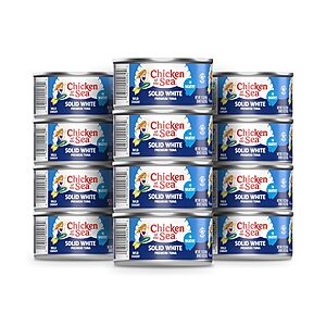 12-Count,12oz Chicken of the Sea Wild Caught Premium Solid White Albacore Tuna in Water,$35.34 w/ S&S,w/ 5 S&S $31.62