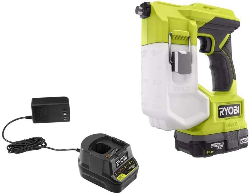 Amazon.com : Ryobi One 18V Cordless Handheld Sprayer Kit with (1) 1.5 Ah Battery and Charger : Patio, Lawn & Garden $35.99