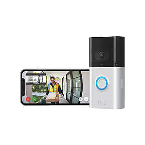 Ring Video Doorbell 3 with 12 month Ring Protect subscription 150