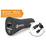 $7.49 Shipped: Tenergy 18W Adaptive Fast USB Car Charger w/ Qualcomm® Quick Charge™ 2.0 Technology