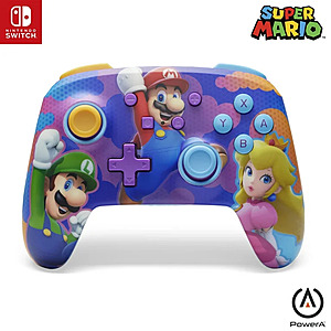 PowerA Enhanced Wireless Controller for Nintendo Switch (Color Splash Heroes) $30 