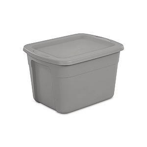 18gal Non-Latching Storage Tote Gray - Brightroom&trade; $5.60 @ Target