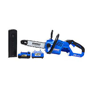 Kobalt 24-volt 12-in Brushless Chainsaw 4ah battery Included Charger Included $129