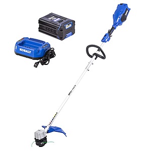 Kobalt 80-volt 16-in Straight Shaft Battery String Trimmer 2.5 Ah (Battery Included) (Charger Included) $149
