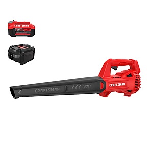 CRAFTSMAN V20 20-volt 200-CFM 90-MPH Battery Handheld Leaf Blower 4 Ah Battery Included Charger Included $59