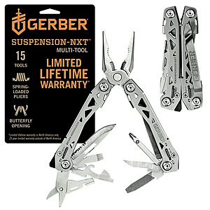15-in-1 Gerber Suspension NXT Multi-Tool w/ Pocket Clip (Silver) $38 + Free S&H