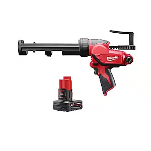M12 12V Lithium-Ion Cordless 10 oz. Adhesive and Caulk Gun and M12 XC 4. 0Ah Battery Pack $179