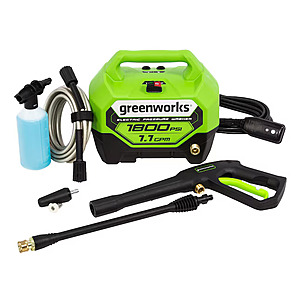 Greenworks 1800-PSI 1.1-GPM Cold Water Electric Pressure washer with 2 Spray Tips $79.99