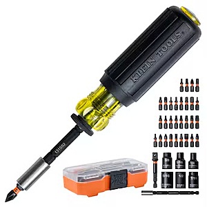 38-Pc Klein Tools ProFlex Impact-Rated Screwdriver Bit and Socket Set $25 + Free S&H