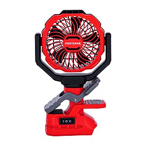 CRAFTSMAN 4" Battery Powered Indoor Desk Fan $20 + Free S&H